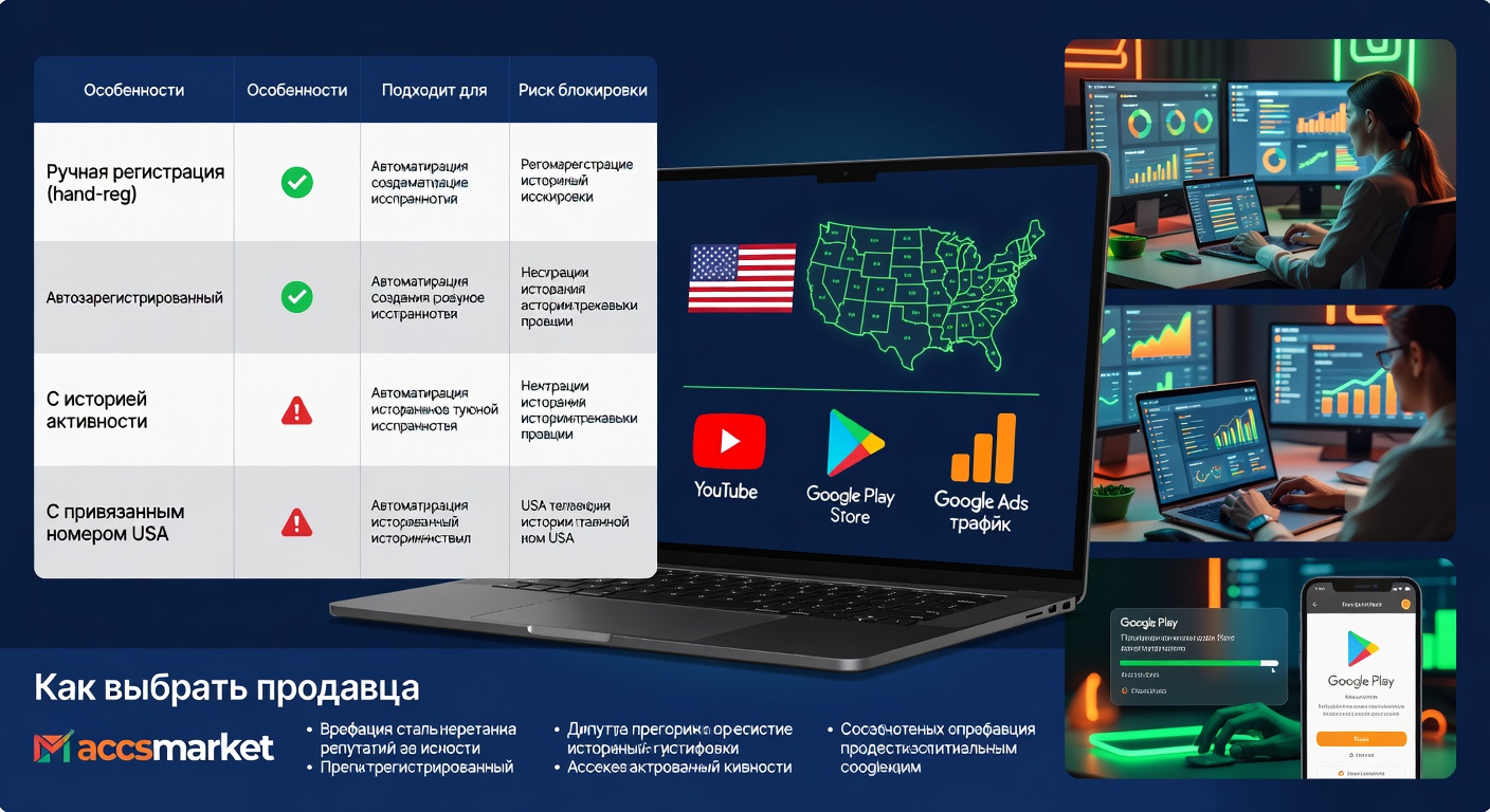 Как правильно и безопасно купить аккаунт Google USA в 2025 году